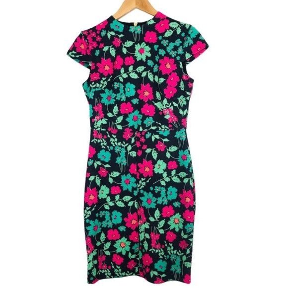 ALEXIA ADMOR Floral Print Scuba Dress Size Small - Picture 2 of 10